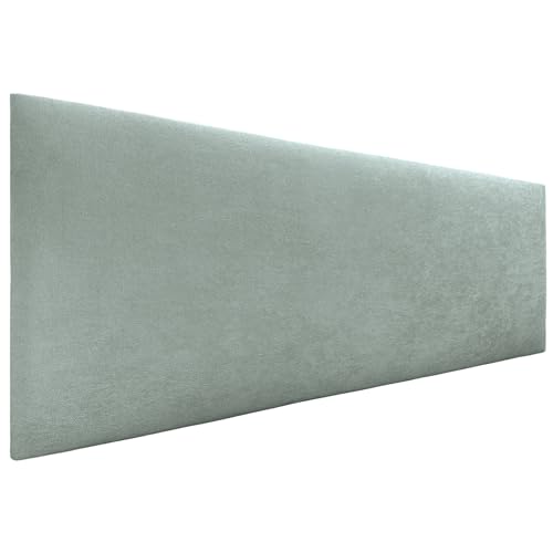 DHOME Kopfteil aus Kunstleder oder Stoff AQUALINE Glattes gepolstertes Kopfteil Luxusbett Kopfteil (Stoff Aquamarin, 150cm (Betten 150/160)) von DHOME