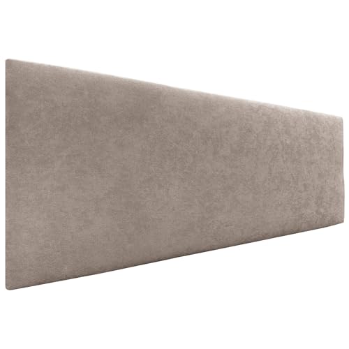 DHOME Kopfteil aus Kunstleder oder Stoff AQUALINE - Glatt Mit Beinen, Gepolstert, Luxusbett (Stoff Terrain, 135cm für Betten 120/135/140) von DHOME