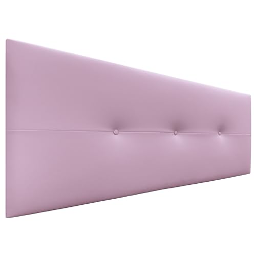 DHOME Kopfteil aus Kunstleder oder Stoff AQUALINE Pro Kopfteil Polsterkopfteil Luxusbett (Kuntsleder Rosa, 145cm (Betten 120/135/140)) von DHOME