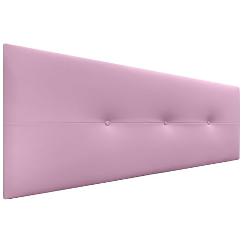 DHOME Kopfteil aus Kunstleder oder Stoff AQUALINE Pro Kopfteil Polsterkopfteil Luxusbett (Kuntsleder Rosa, 160cm (Betten 150/160)) von DHOME