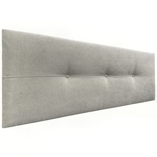 DHOME Kopfteil aus Kunstleder oder Stoff AQUALINE Pro Kopfteil Polsterkopfteil Luxusbett (Stoff Beige, 150cm (Betten 150/160)) von DHOME