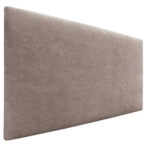 DHOME Kopfteil aus Kunstlederoder Stoff AQUALINE Glatt mit Beinen Kopfteil gepolstert Luxusbett Kopfteil (Stoff Terrain, 95cm (Betten 70/80/90)) von DHOME