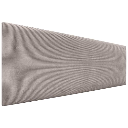 DHOME Kopfteil in unifarbenem Cord, hohe Qualität, modernes gepolstertes Kopfteil, Luxus-Bett, gepolstertes Schlafzimmer (Braun, 145 cm) DHOME Kopfteil in unifarbenem Cord, hohe Qualität, modernes gepolstertes Kopfteil, Luxus-Bett, gepolstertes Schlafzimmer (Braun, 145 cm) von DHOME