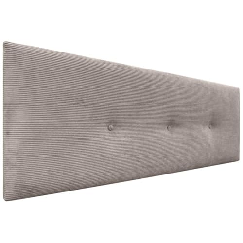 DHOME Kopfteil aus glattem Cord mit Knöpfen, hohe Qualität, modernes gepolstertes Kopfteil, Luxus-Bett, gepolstertes Schlafzimmer (Braun, 150 cm) DHOME Kopfteil aus glattem Cord mit Knöpfen, hohe Qualität, modernes gepolstertes Kopfteil, Luxus-Bett, gepolstertes Schlafzimmer (Braun, 150 cm) von DHOME