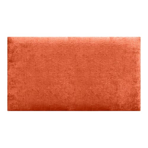 DHOME Öko-Wollpolsterpaneele Selbstklebend für Wand Akustisch Absorbierend Stoßschutz Kopfteil Dekoration Zuhause Schlafzimmer (Orange, 60x50cm) von DHOME