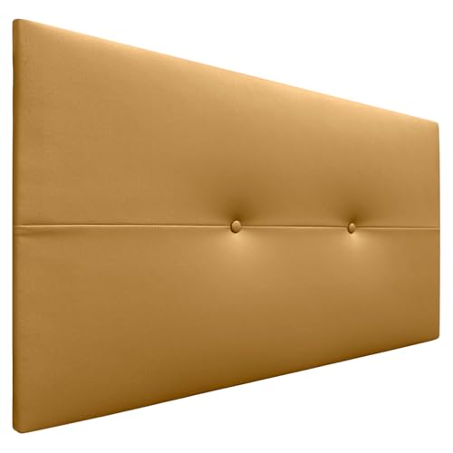 Kopfteil aus Kunstleder oder Stoff AQUALINE Pro Kopfteil Polsterkopfteil Luxusbett (Kuntsleder Dorado, 95cm (Betten 70/80/90)) von DHOME