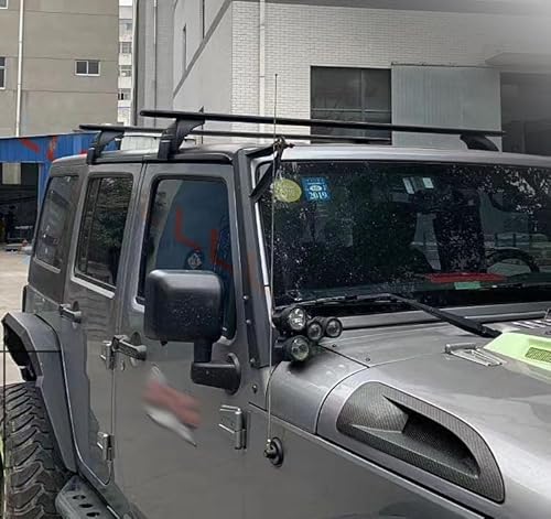 DHONDT Auto Dachträger Stangen für Jeep Wrangler JK/JL 2007-2023 2024 2025, Verringerung des Windwiderstandsgeräuschs für Zusätzlichen Stauraumbedarf DHONDT Auto Dachträger Stangen für Jeep Wrangler JK/JL 2007-2023 2024 2025, Verringerung des Windwiderstandsgeräuschs für Zusätzlichen Stauraumbedarf von DHONDT