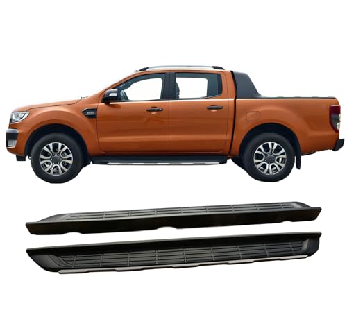 DHONDT Seitenschweller Für Ford Ranger T6 T7 2018 2019 2020, Links Rechts Aluminium Trittbrett Seite Schritt Nerf Bar Auto Pedal Schützen DHONDT Seitenschweller Für Ford Ranger T6 T7 2018 2019 2020, Links Rechts Aluminium Trittbrett Seite Schritt Nerf Bar Auto Pedal Schützen von DHONDT
