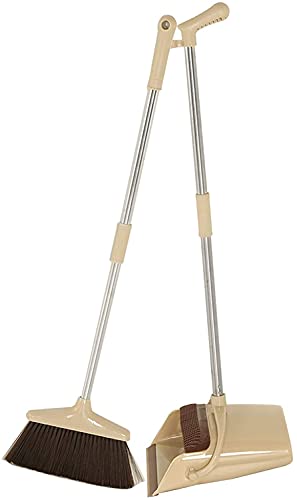DHOUTDOORS Kehrset Classic mit Stiel und Offener Schaufel Softgriff Kehrgarnitur für die Küche Zuhause Büro Fußboden Reinigung von DHOUTDOORS