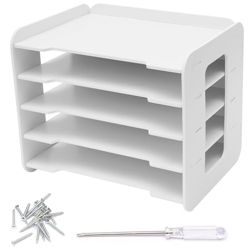 DHQCQL Ablage Schreibtisch, Schubladenbox A4 mit 5 Ablagefächer, 34 * 25 * 26.5cm Ordnungssystem Schreibtisch, Dokumentenhalter für Büro Aufbewahrung & Organisation DHQCQL Ablage Schreibtisch, Schubladenbox A4 mit 5 Ablagefächer, 34 * 25 * 26.5cm Ordnungssystem Schreibtisch, Dokumentenhalter für Büro Aufbewahrung & Organisation von DHQCQL