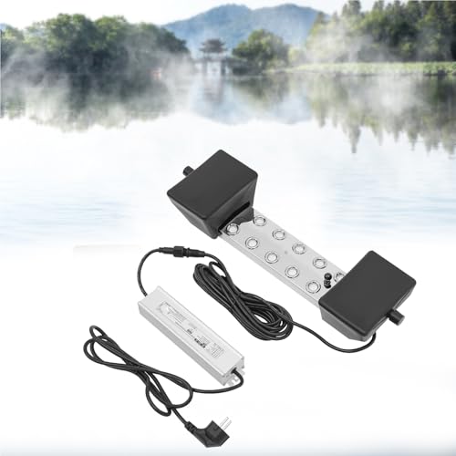 DHQCQL Ultraschallvernebler 10 Kopf, 350W Ultraschall Nebelgerät mit IP67 Wasserdichtes Netzgerät, IP68 7L/ H Nebel Luftbefeuchter, Ultraschall Vernebler für Gartenbau Gewächshauslandschaft DHQCQL Ultraschallvernebler 10 Kopf, 350W Ultraschall Nebelgerät mit IP67 Wasserdichtes Netzgerät, IP68 7L/ H Nebel Luftbefeuchter, Ultraschall Vernebler für Gartenbau Gewächshauslandschaft von DHQCQL