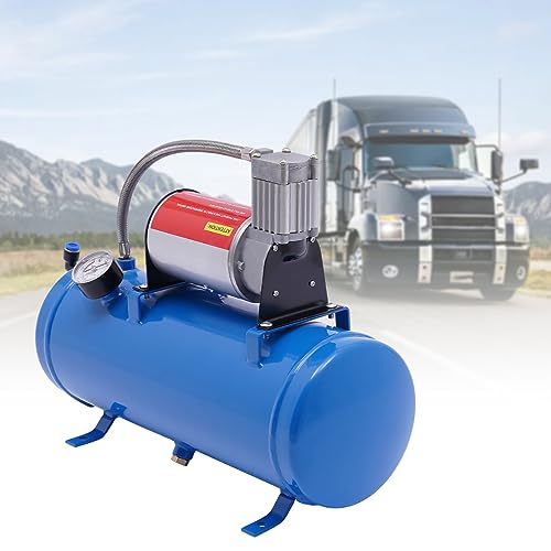 Kompressor Silent, 6L Fflüsterkompressor mit 3.8m Schlauch, ölfrei & Wartungsarm, Arbeitsdruck max. 100 Psi, DC 12V Luftkompressor für Automobilreifen, Automobilmotoren, Fahrräder Kompressor Silent, 6L Fflüsterkompressor mit 3.8m Schlauch, ölfrei & Wartungsarm, Arbeitsdruck max. 100 Psi, DC 12V Luftkompressor für Automobilreifen, Automobilmotoren, Fahrräder von DHQCQL