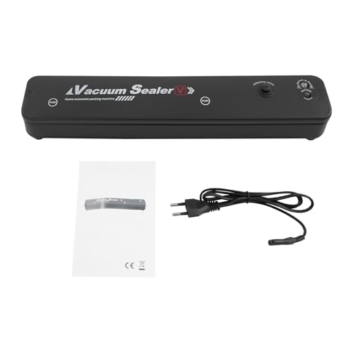 Vakuumiergerät, 90W Vakuumierer mit Netzkabel, Vakumierergerät für Lebensmittel, Folienschweißgeräte für Trockene oder Feuchte Lebensmittel, 37.3 * 8.5 * 7cm, Schwarz Vakuumiergerät, 90W Vakuumierer mit Netzkabel, Vakumierergerät für Lebensmittel, Folienschweißgeräte für Trockene oder Feuchte Lebensmittel, 37.3 * 8.5 * 7cm, Schwarz von DHQCQL