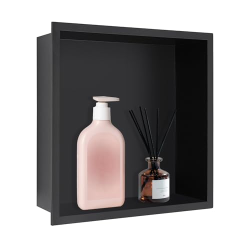 Wandnische Dusche, 33 * 33cm Duschnische Edelstahl, Keine Fliese Erforderlich Unterputzmontage, Eingebettete Duschnische für Bäder, Küchen, Wohnzimmer, Balkone, Arbeitszimmer, Büros Wandnische Dusche, 33 * 33cm Duschnische Edelstahl, Keine Fliese Erforderlich Unterputzmontage, Eingebettete Duschnische für Bäder, Küchen, Wohnzimmer, Balkone, Arbeitszimmer, Büros von DHQCQL
