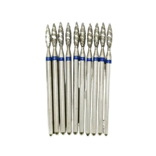 DHRCONPA 10Pcs Tornado Flame Nail Drill Bits Diamond Cutters For Manicure Cuticle Clean Burr Mill Nails Accessories Tool DHRCONPA 10Pcs Tornado Flame Nail Drill Bits Diamond Cutters For Manicure Cuticle Clean Burr Mill Nails Accessories Tool von DHRCONPA