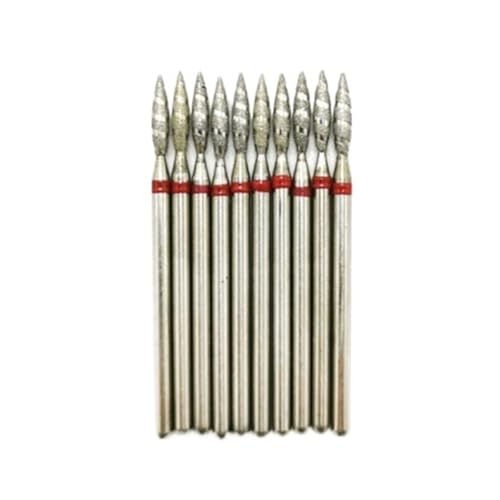 DHRCONPA 10Pcs Tornado Flame Nail Drill Bits Diamond Cutters For Manicure Cuticle Clean Burr Mill Nails Accessories Tool DHRCONPA 10Pcs Tornado Flame Nail Drill Bits Diamond Cutters For Manicure Cuticle Clean Burr Mill Nails Accessories Tool von DHRCONPA