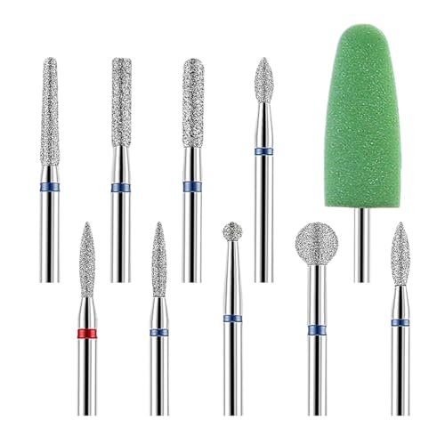 DHRCONPA 10pcs/Set Nail Drill Bit Milling Cutter Files Rotary Electric Burr Manicure Pedicure DHRCONPA 10pcs/Set Nail Drill Bit Milling Cutter Files Rotary Electric Burr Manicure Pedicure von DHRCONPA