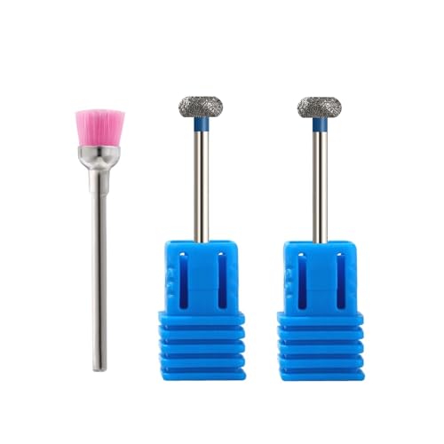 DHRCONPA 2/3 Teile/los Diamant Nagel Bohrer Fräser Rotary Burr Häutchen Sauber Bits Gerät for Maniküre Dateien Kunst Werkzeuge von DHRCONPA