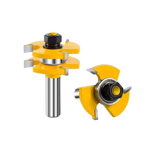 DHRCONPA 2 stücke 12,7mm 1/2 zoll Schaft Zunge & Nut Router Bit Set Cutter for Holz Holz Schneiden Werkzeuge DHRCONPA 2 stücke 12,7mm 1/2 zoll Schaft Zunge & Nut Router Bit Set Cutter for Holz Holz Schneiden Werkzeuge von DHRCONPA