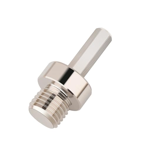 DHRCONPA 5/8-11 Zoll M10 M14 M16 Gewinde auf 3/8 Zoll Sechskant-galvanisierte Arbor-Verbindung, passend for Diamant-Kernbohrer, Lochsäge, montiert auf einer elektrischen Bohrmaschine von DHRCONPA