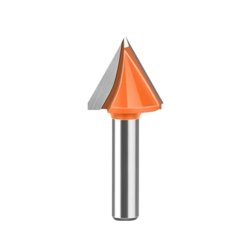 DHRCONPA 8mm Schaft V-Nut Router Bit Set Hartmetall 4 Winkel Cutter von DHRCONPA