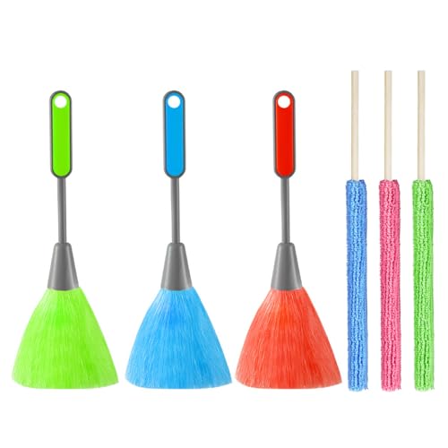 3 Staubwedel, 3 Reinigungstücher, Computer-Staubsammler, Küchenreinigungs-Mikrofaser-Staubwedel, Staubwedel Zum Reinigen von DHSBGWSX