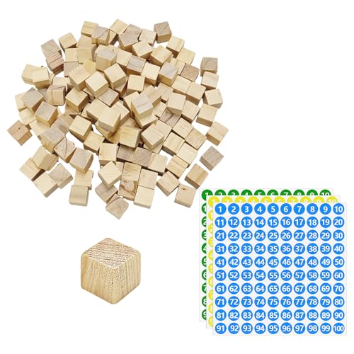 DHSBGWSX 300 Holzwürfel, 3 Digitale Etiketten, Mini-Holzwürfel, Holzwürfel zum Basteln, DIY-Schnitzholzblock-Werkzeuge und Zubehör DHSBGWSX 300 Holzwürfel, 3 Digitale Etiketten, Mini-Holzwürfel, Holzwürfel zum Basteln, DIY-Schnitzholzblock-Werkzeuge und Zubehör von DHSBGWSX