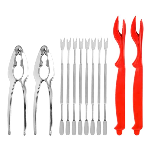 DHSBGWSX 8 Stück Stahlnadeln, 2 Stück Clips, 2 Krabbennadeln, Krabbenfischer-Set, Hummerschäler, Meeresfrüchte-Werkzeugset, Hummerschälwerkzeug, Hummerschalenpicker, Meeresfrüchte-Schälwerkzeug DHSBGWSX 8 Stück Stahlnadeln, 2 Stück Clips, 2 Krabbennadeln, Krabbenfischer-Set, Hummerschäler, Meeresfrüchte-Werkzeugset, Hummerschälwerkzeug, Hummerschalenpicker, Meeresfrüchte-Schälwerkzeug von DHSBGWSX