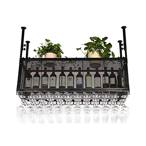 Bar Weinregale | Hängende Weinglasregal | Rotweinbecherhalter | Goblet Rack | Flaschenregal | Glasregal | Stemware -Racks | Vintage Style Dekoration Aufbewahrungsregal | Schwimmende Regale progress von DHSKFUA