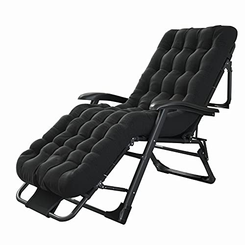 DHSKFUA Gepolsterter Lounge -Stuhl breiter Armlehnen einstellbare tragbare Liege mit Head -Support -Stabunterstützung 150 kg Progress von DHSKFUA