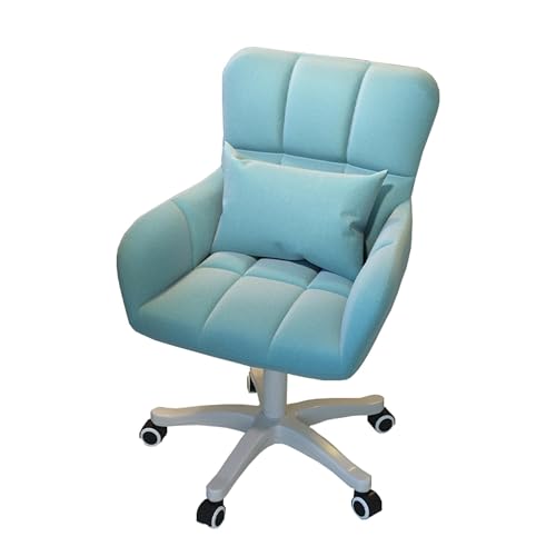 DHSKFUA Home Office Schreibtischstuhl, Velvet 360 ° Dreher Ergonomischer Stuhl mit Rädern und Lendengestützung, Verstellbarer Heiger -Computer -Sessel, einfach zu montieren Progress von DHSKFUA