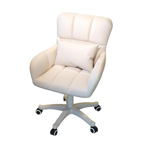 DHSKFUA Home Office Schreibtischstuhl, Velvet 360 ° Dreher Ergonomischer Stuhl mit Rädern und Lendengestützung, Verstellbarer Heiger -Computer -Sessel, einfach zu montieren Progress von DHSKFUA