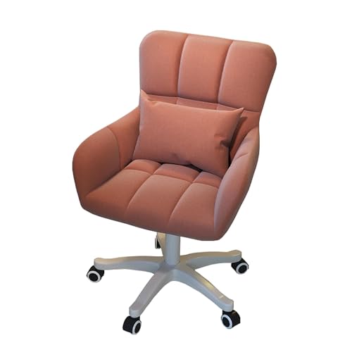DHSKFUA Home Office Schreibtischstuhl, Velvet 360 ° Dreher Ergonomischer Stuhl mit Rädern und Lendengestützung, Verstellbarer Heiger -Computer -Sessel, einfach zu montieren Progress von DHSKFUA