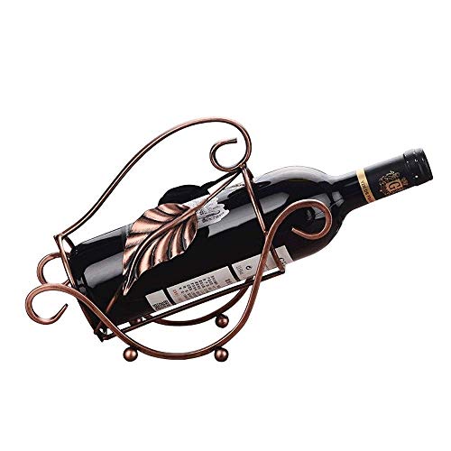 DHSKFUA Kreativer schmiedeeisernen Weinregal Europäische Wohnzimmer Küchenschrank Dekoration Rotweinhalter Retro Restaurant Bar Tabletop Ornamente Weinregal Progress von DHSKFUA