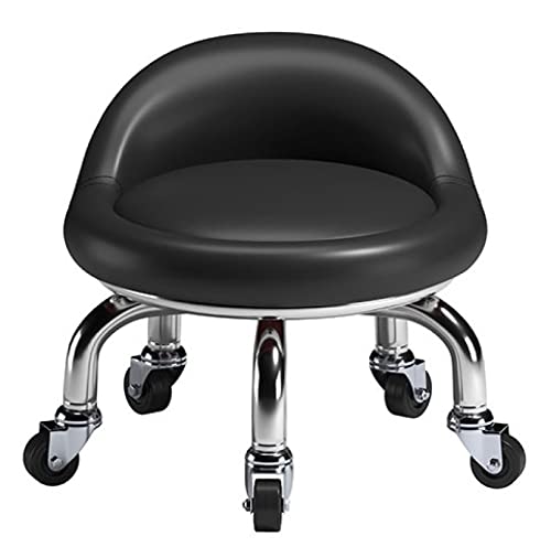DHSKFUA Niedriger Rollhocker mit Rädern Leder Roller Sitz für Rollhocker Sitzkissen Rückenlehne mit universellen Rädern a Progress DHSKFUA Niedriger Rollhocker mit Rädern Leder Roller Sitz für Rollhocker Sitzkissen Rückenlehne mit universellen Rädern a Progress von DHSKFUA