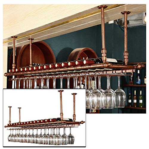 DHSKFUA Weinregal Rotweinbecher Halter Deckenweinregal Hängende Weinglashalter Vintage Weinflaschenhalter rustikaler Wandmontage Weinhalter Stemware BOULTS Halter Dekoration Display St. Progress DHSKFUA Weinregal Rotweinbecher Halter Deckenweinregal Hängende Weinglashalter Vintage Weinflaschenhalter rustikaler Wandmontage Weinhalter Stemware BOULTS Halter Dekoration Display St. Progress von DHSKFUA