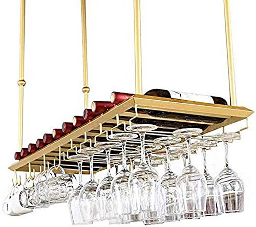 DHSKFUA Weinregal Weinregale, Weinliebhaber/Wandmontage Weinregal Hängende Weinglasregal Rotweinbecher Becher Gollet Rack Flaschenregal Glasregal Vintage Style Dekoration Aufbewahrungsregal Progress von DHSKFUA