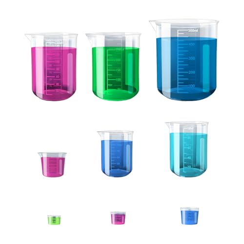 9 Stücke Messbecher Set Messbecher klein 10ml 15ml 20ml 30ml 50ml 100ml 150ml 200ml 500ml Messbecher Doppelseitige Skala Klar und präzise Hitzebeständige Präzision Meßbecher 9 Stücke Messbecher Set Messbecher klein 10ml 15ml 20ml 30ml 50ml 100ml 150ml 200ml 500ml Messbecher Doppelseitige Skala Klar und präzise Hitzebeständige Präzision Meßbecher von DHSUN
