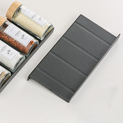 DHSUN 8Pack Gewürzregal Schublade Gewürz spice rack Organizer gewürzregal ausziehbar von 23cm bis 46cm Gewürzschublade gewurzregalsystem Gewürzeinsatz gewürzorganizer von DHSUN