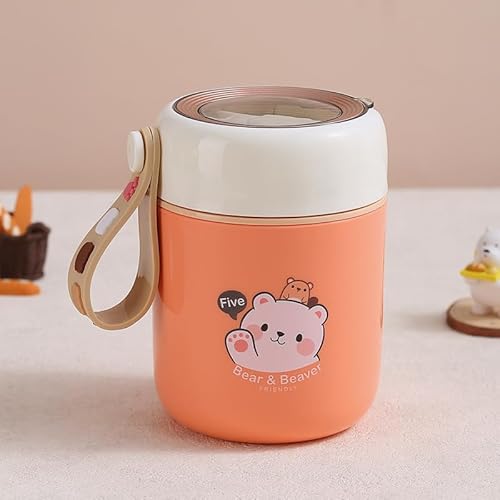 DHSUN Müslibecher to go edelstahl，Müsli Cup to Go Becher,Cornflakes to Go,Müslibecher Müslidose Müslischale Frühstücksdose Müslibox,Joghurt Box to Go edelstahl Becher (Rosa) von DHSUN