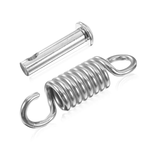 DHSWNNG Hängematten-Feder, robuste Federhaken, φ16 x 70 Stift, φ6,5 x φ34 x 130, Verlängerung, Schaukelaufhänger, Haken, Eierstuhl, Ersatzteile für Gartenschaukel-Hängematte von DHSWNNG