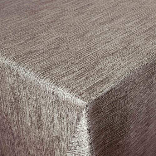 Wachstuch Robuste Leinen Prägung Pro Braun Breite & Länge wählbar - Größe ECKIG 80 x 140 cm abwaschbare Tischdecke Gartentischdecke Wachstuch Robuste Leinen Prägung Pro Braun Breite & Länge wählbar - Größe ECKIG 80 x 140 cm abwaschbare Tischdecke Gartentischdecke von DHT-Wachstuch