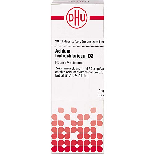 ACIDUM HYDROCHLORICUM D 6 Dilution 20 ml ACIDUM HYDROCHLORICUM D 6 Dilution 20 ml von DHU