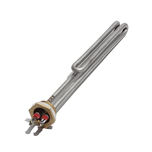 DHVIJA 1 Zoll/32 mm/DN25 Edelstahl-Kupferkopf-Heizrohr 110/220/380 V elektrisches Heizelement for Wasserkocher 1/2/3/4/6KW Joyous (Size : 220V, Color : 6KW 320mm 201SUS) von DHVIJA