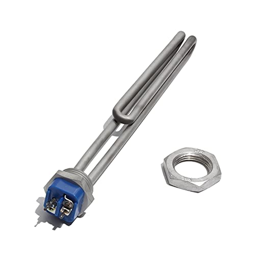DHVIJA 1 Zoll BSP/NPT All 304SUS Wasserheizelement mit Zubehör 220~240 V Einschraub-Wassertauchsieder for Wasserkocher Joyous (Size : A-1 Inch BSP 220-240V, Color : 3.5KW 280mm) von DHVIJA