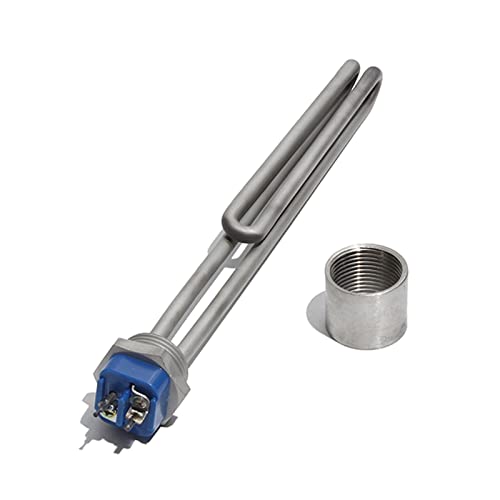 DHVIJA 1 Zoll BSP/NPT All 304SUS Wasserheizelement mit Zubehör 220~240 V Einschraub-Wassertauchsieder for Wasserkocher Joyous (Size : B-1 Inch BSP 220-240V, Color : 2.5KW 260mm) von DHVIJA