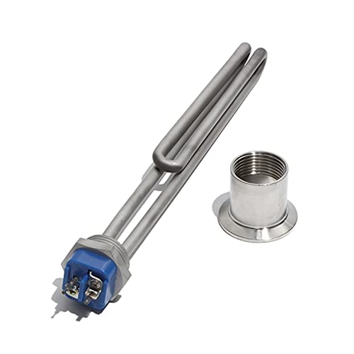 DHVIJA 1 Zoll BSP/NPT All 304SUS Wasserheizelement mit Zubehör 220~240 V Einschraub-Wassertauchsieder for Wasserkocher Joyous (Size : C-1 Inch NPT 220-240V, Color : 4.5KW 290mm) von DHVIJA