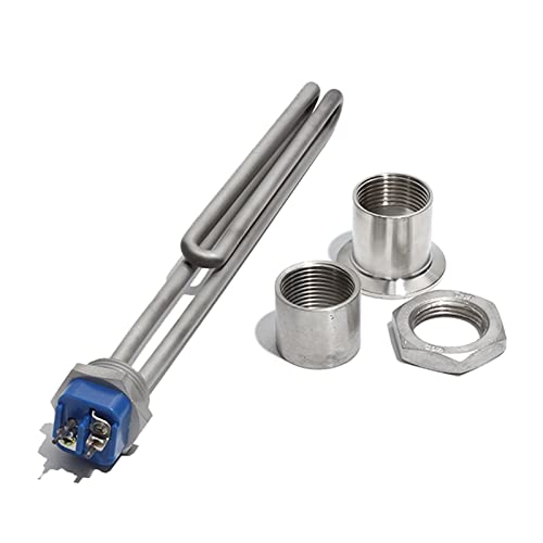 DHVIJA 1-Zoll-BSP/NPT-Wasserheizelement for Einschrauben for Wasserkocher 220~240 V Alle 304SUS-Tauchsieder mit Zubehör Joyous (Color : 1 Inch BSP Thread, Size : 3.5KW 280mm) von DHVIJA