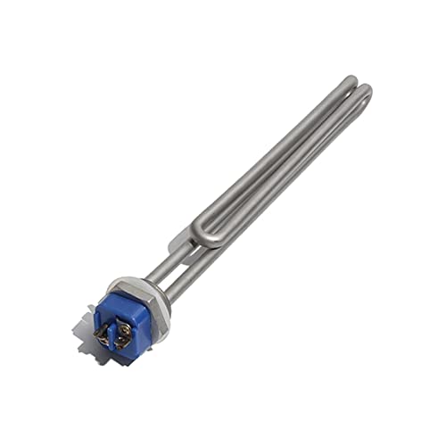 DHVIJA 1-Zoll-NPT/DN25-Gewinde-Foldback-Schraube im elektrischen Warmwasserbereiter-Element 304 Edelstahl 1KW/2KW/3KW/4KW/6KW Joyous (Size : 1 Inch NPT 380V, Color : 4KW 260mm 304SUS) von DHVIJA