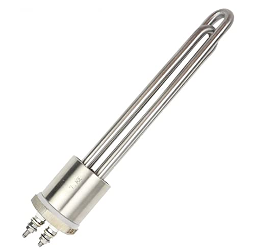 DHVIJA 12 Volt Heizelement 30 0w / 400w / 600W DN25 Wasserheizelement Edelstahl Immersion Solarheizungsrohr Joyous(Heater Thread,12v 600w) von DHVIJA